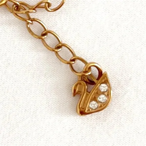 Swarovski Gold and Silver Interlocking Necklace - Picture 5 of 10